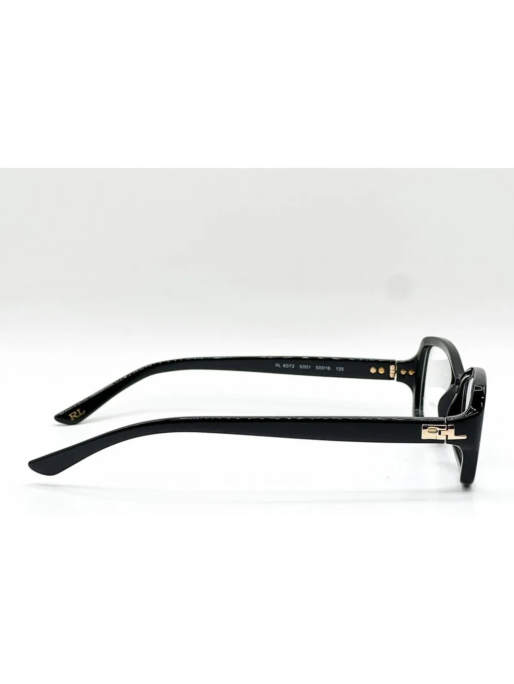 Ralph Lauren Rl 6072 5001 Black Authentic Eyeglasses 50-16-135